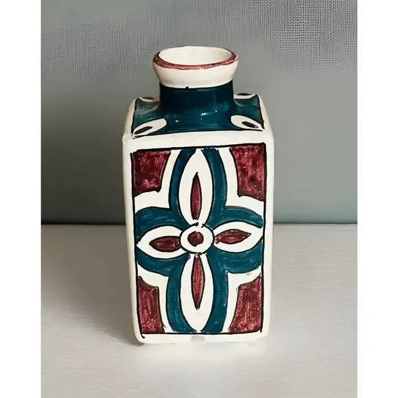 Handpainted Firenze (Florence) Ceramic Vase Italian Pottery - Picture 2 of 4